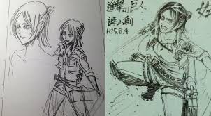 Spa illustration comic book cover titans art eren jaeger fan art attack on titan. Gender Swapped Sketches Of Eren Yeager Result In New Character Myanimelist Net