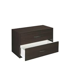 Whatever your needs are this2 drawer storage chest with. Closetmaid 24 In W Espresso Base Organizer With Drawers For Wood Closet System 1568 The Home Depot