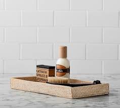 For over 70 years, pottery barn has represented exceptional quality and unparalleled value. Tava Handcrafted Rattan Bathroom Accessories Pottery Barn