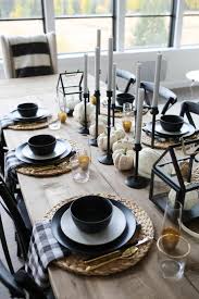 Modern Farmhouse Fall Tablescape Fall Dining Room Dining Table Decor Formal Dining Room Furniture