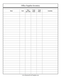 Office Supply Inventory Templates 10 Free Xlsx Docs Pdf Craft Supplies Inventory Office Supplies Checklist Office Supplies List