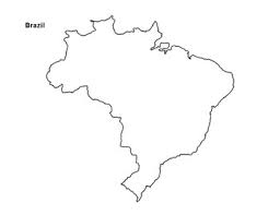 Lonely planet's guide to brazil. Free Brazil Map Outline By The Harstad Collection Tpt