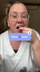 Crunchy Garlic Parmesan Gator Toes Taste Test ASMR