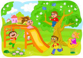 Kids Playing Children Illustration Girl Cartoon