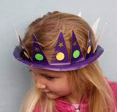Turn the hat around on the table and visually inspect it to confirm that all connection points are taped. Hat Craft From Paper Plates Alpha Mom