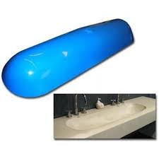 concrete countertop rubber sink mold