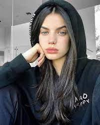 Yosun Goz Texting Mavi Gozlu Kiz Siyah Kut Sac Modelleri Guzellik Kizlar