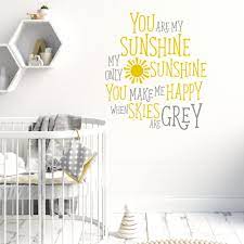 Maybe you would like to learn more about one of these? You Are My Sunshine Wall Sticker Quote Stickerscape Uk