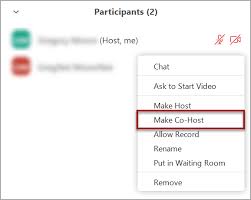 Once you are editing the meeting you will see an option titled scheduled for and the drop down to the right will list myself. Zoom Hosts Co Hosts And Alternate Hosts D2l Help