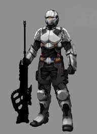 Bound Souls Sniper By Mohzart Deviantart Com On Deviantart Sci Fi Armor Sci Fi Concept Art Futuristic Armour