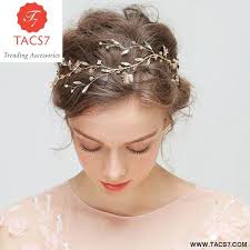Luxury Girl S Headband Gold Leaves Wedding Hair Accessories Wedding Hair Pieces Hair Accessories Headpiece Jewelry