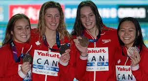 On tuesday night, led by michael phelps as the anchor, the u.s. Canadian Women Swim To Bronze In Freestyle Relay At Worlds Sportsnet Ca