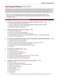 Psychology Of Women Psy 270 Te