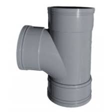 110mm Solvent Weld 90 Triple Socket Branch - Olive Grey  Nationwide  Supplies Builders  Plumbers