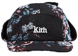 Kith Ear Flap Cap Navy Multi Kith Kith Ear Flap Navy