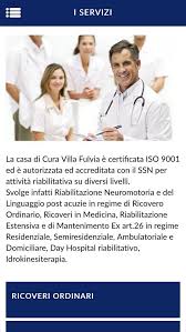 Ricovero ordinario (riabilitazione intensiva cod. Villa Fulvia For Android Apk Download