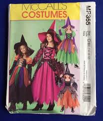 Mccalls Childs Witch Costume Pattern Uncut 4947 Mp355 Size 7 8 10 12 Sewi Halloween Costume Sewing Patterns Costume Sewing Patterns Halloween Costumes For Kids