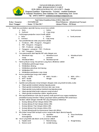 Contoh soal pelayanan farmasi kelas 11 beserta jawabannya. Soal Adfar Kelas Xi