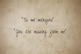 Tu Me Manques You Are Missing From Me One Word Quotes Tu Me Manques Badass Quotes