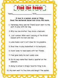 Circle The Nouns Teaching Nouns Teaching Language Arts Nouns