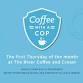 Coffee with a Cop event in Wrightstown, WI