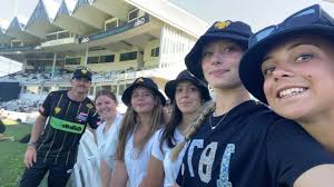 Day 4 and a well earned rest day at the Basin Reserve for the girls  watching the Wellington Blaze and Wellington Firebirds in a T20 double  header against Canterbury. Thanks to the