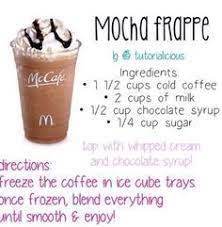 Mcdonald Mocha Frappe Starbucks Drinks Recipes Frappe Recipe Frappuccino Recipe