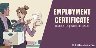 Make it easier on yourself by choosing a perfect template. Sample Employment Certificate Templates Certificate Format