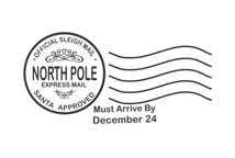 North Pole Postmark Rubber Stamp 205h02 Etsy North Pole Christmas Stamps Christmas Labels