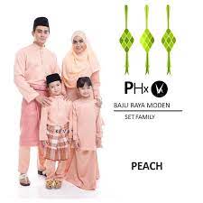Berpoket kanan dan kiri serta belakang. Baju Sedondon Raya 2016 Baju Raya Peach