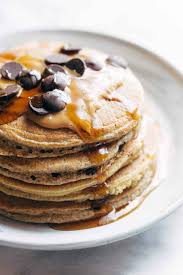 Sprinkle with blueberries or chocolate chips if you want. The Best Protein Pancakes Recipe Pinch Of Yum