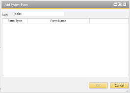 Customizing System Form In Sap Business One 9 1 Stack Overflow