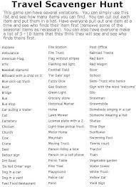 Kids Crafts Road Trip Scavenger Hunt Travel Games Road Trip Activities