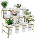 Amazon.com : Flower Display Stand with 12 Flower Bucket, Moving ...
