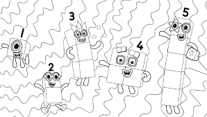 You can also print each of the coloring pages together with the cover to create a coloring book. Numberblocks From 1 To 5 Coloring Page Free Printable Coloring Pages For Kids