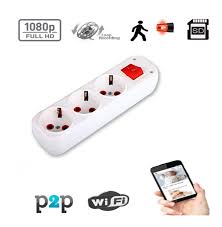 4k Wifi Kablosuz 3 Lu Priz Kamera Sinirsiz Canli Izleme Ve Kayit
