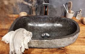 Jedes becken ist ein unikat. Steinwaschbecken Flussgestein Exotisches Flair In Ihrem Badezimmer