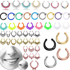 Hab mein nasenpiercing hier schon vor längerer zeit stechen lassen und bin mehr als zufrieden damit. 1 Stuck Fake Nasenpiercing Nasenring Septum Segment Brust Ohr Damenschmuck Herrenschmuck Glitzer Strass Edelstahl Helix Tunnelstore Das Original Der Ultimative Piercing Und Schmuck Shop Im Netz