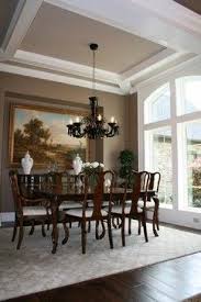 It can be simple or ornate. Nice Faux Tray Ceiling Same Ceiling Height Just Exposed Beam Look Certainly Do Able Dining Room Ceiling Dining Room Small Dining Room Colors