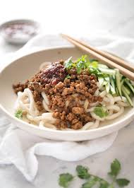 Chinese Pork With Noodles Zha Jiang Mian Super Quick And Super Tasty Affectionally Known As Chinese Bolognese The Pork Recipetin Eats Chinese Pork Pork