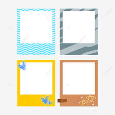 Feel the nostalgia and get the best instant photo with vntg app! Cute Aesthetic Polaroid Illustration Set Polaroid Collection Cute Png And Vector With Transparent Background For Free Download