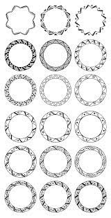 36 Hand Drawn Decorative Round Frames Circle Borders Tribal Boho Geometric Abstract Doodle Digital Frames Clipart Black And White How To Draw Hands Mandala Design Pattern Mandala Art Lesson