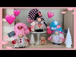 401 Adorable Easy Dollar Tree Valentine Girl Gnome Diy Youtube Girl Gnome Gnomes Diy Diy Valentines Crafts