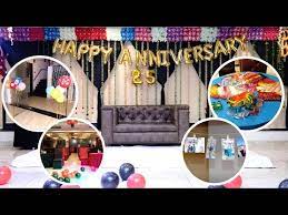 25th anniversary is a one time event happend in everybody's life. Anniversary Decoration Ideas 25th Wedding Anniversary Party Decoration At Hotel Youtube