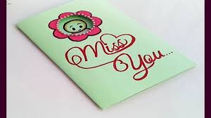 .card | teachers day card required materials: How To Make Miss You Card Handmade Miss You Card Idea Youtube