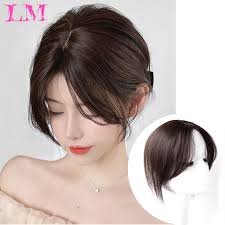 Women Female Hair Extension Synthetic Bangs Harajuku Goth Style Hair  Blackandpink Wig Double Color Toupee Long Straig
