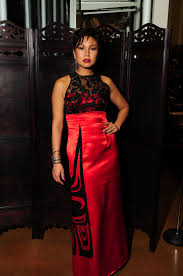 Entertainer Inez Jasper Modeling One Of My Evening Gown Check Out Our Websites Native American Inspired Fashion Native American Fashion Native American Dress