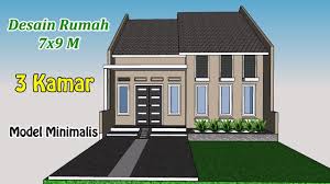 Trend model rumah ukuran 7x9 youtube via youtube.com. Desain Rumah Model Minimalis Terbaru 2020 Desain Rumah 7x9 M 3 Kamar Youtube
