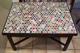Atari pong coffee table play duration. Bottle Cap Coffee Table Step 5 Beer Bottle Cap Crafts Bottle Cap Table Beer Cap Crafts