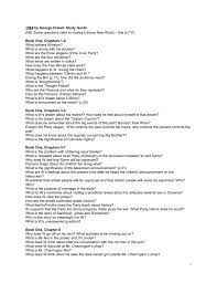 1984 By George Orwell Study Guide Nb Some Questions Refer To